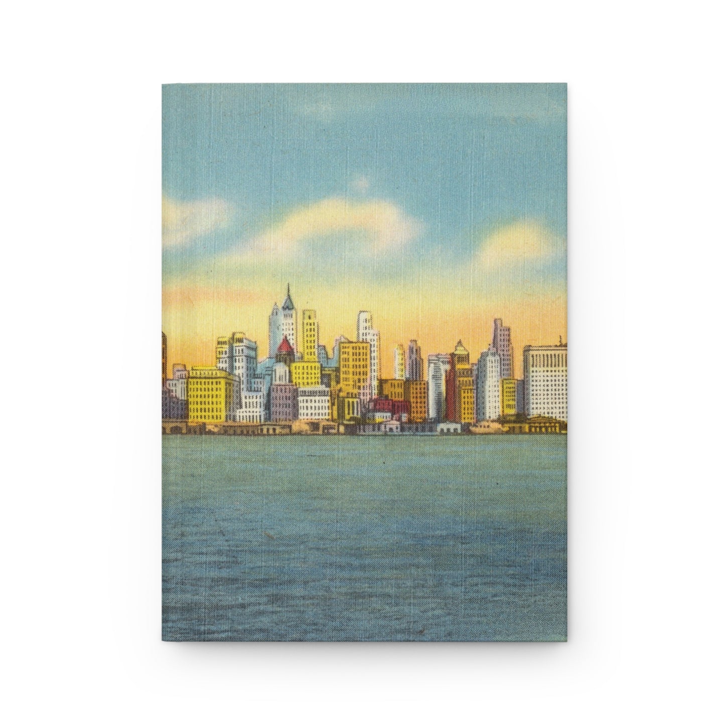 New York City Skyline Vintage Art Notebook